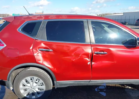 2015 Nissan Rogue S from USA, damaged, VIN KNMAT2MT1FP581360